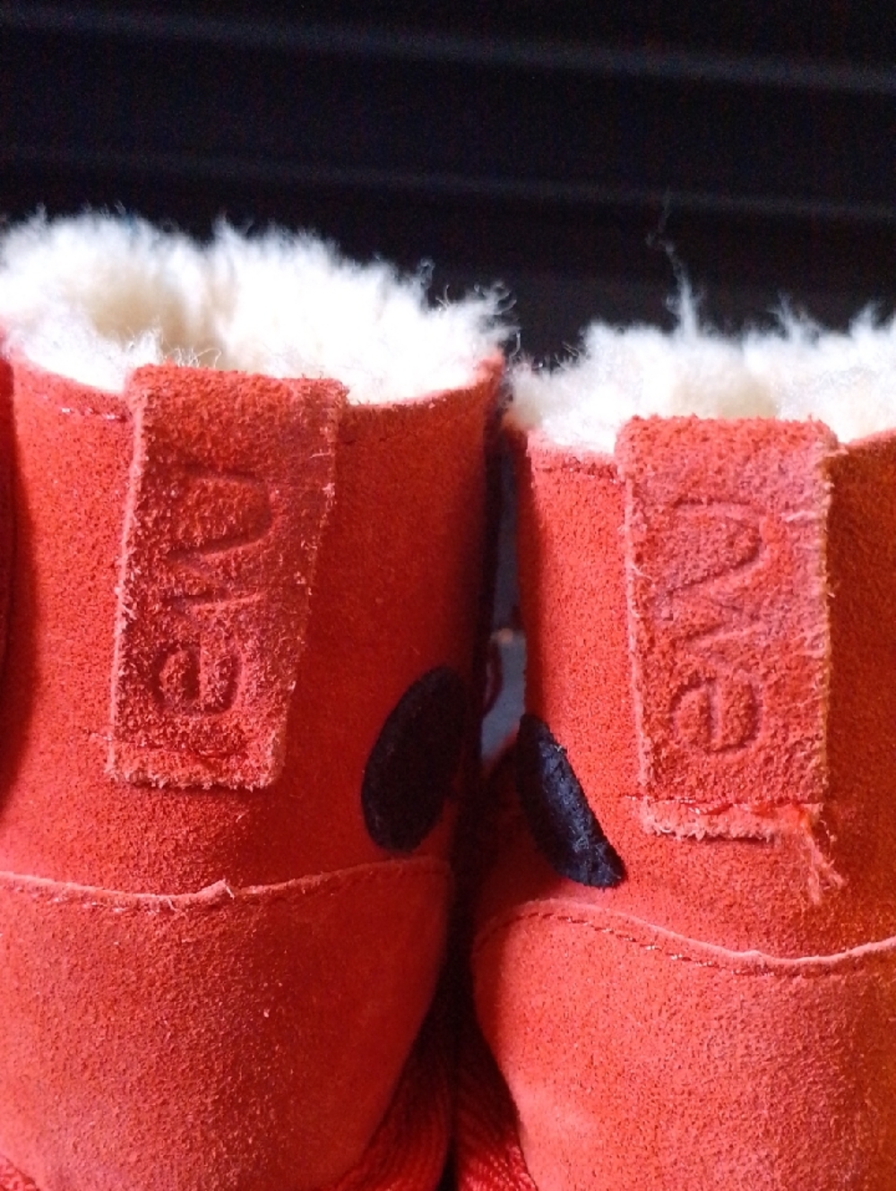 Emu Lady Bug Ugg Boots 100% Merino Wool Sherling Lining Suede Upper Baby 6-12 M - Picture 3 of 10